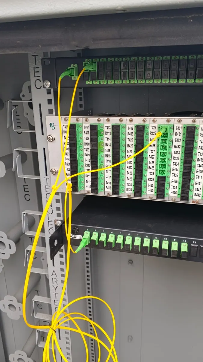 Installation de fibre optique