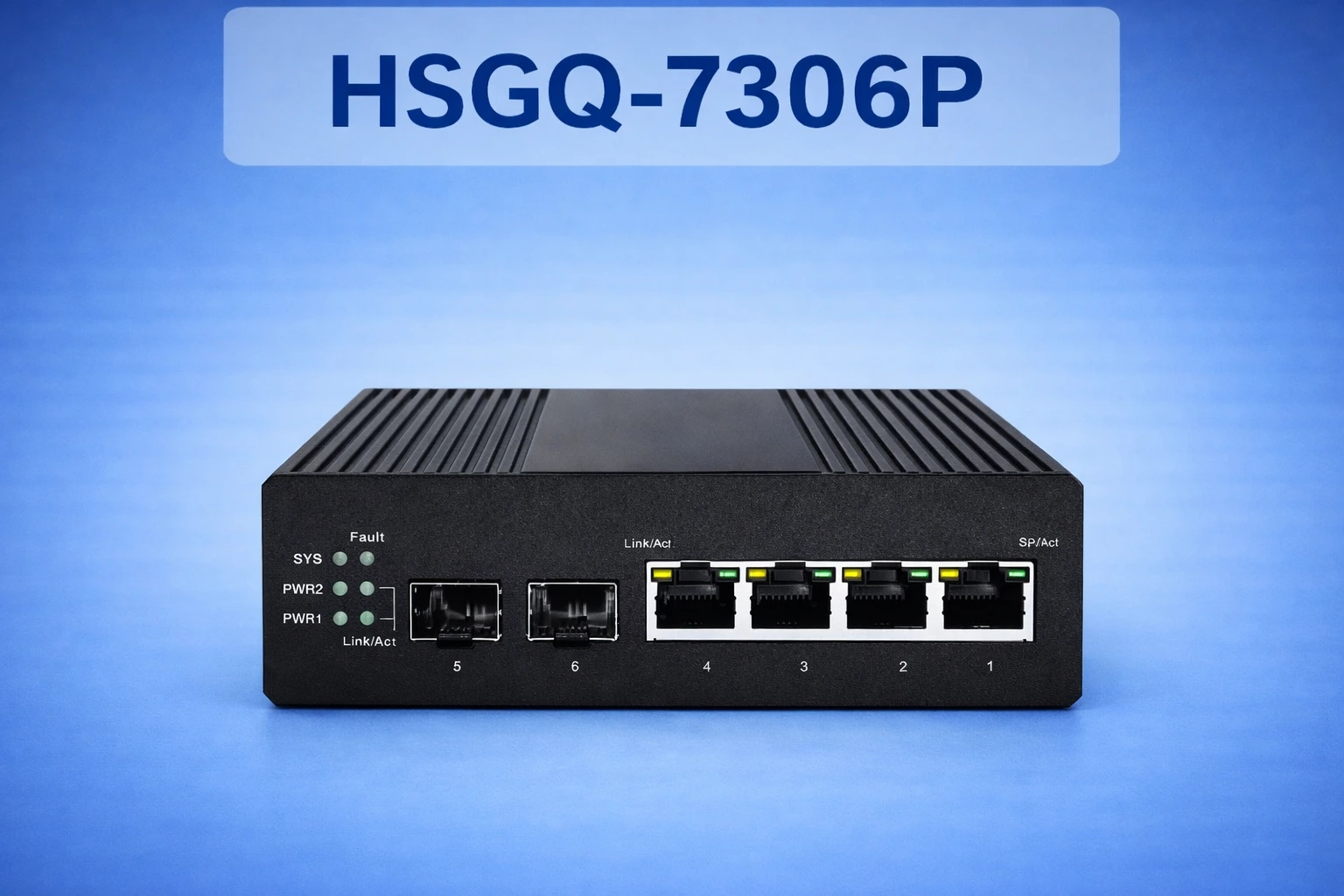 Switch industriel PoE Gigabit administrable HSGQ-7306P