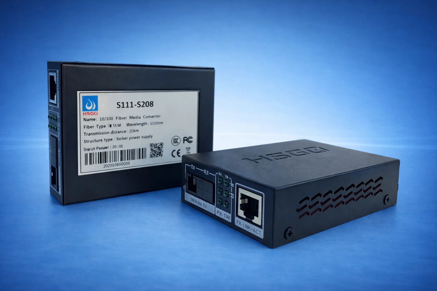 Convertisseur média fibre Gigabit HSGQ série S111 / S211